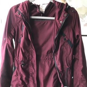 Burgundy Rain Coat